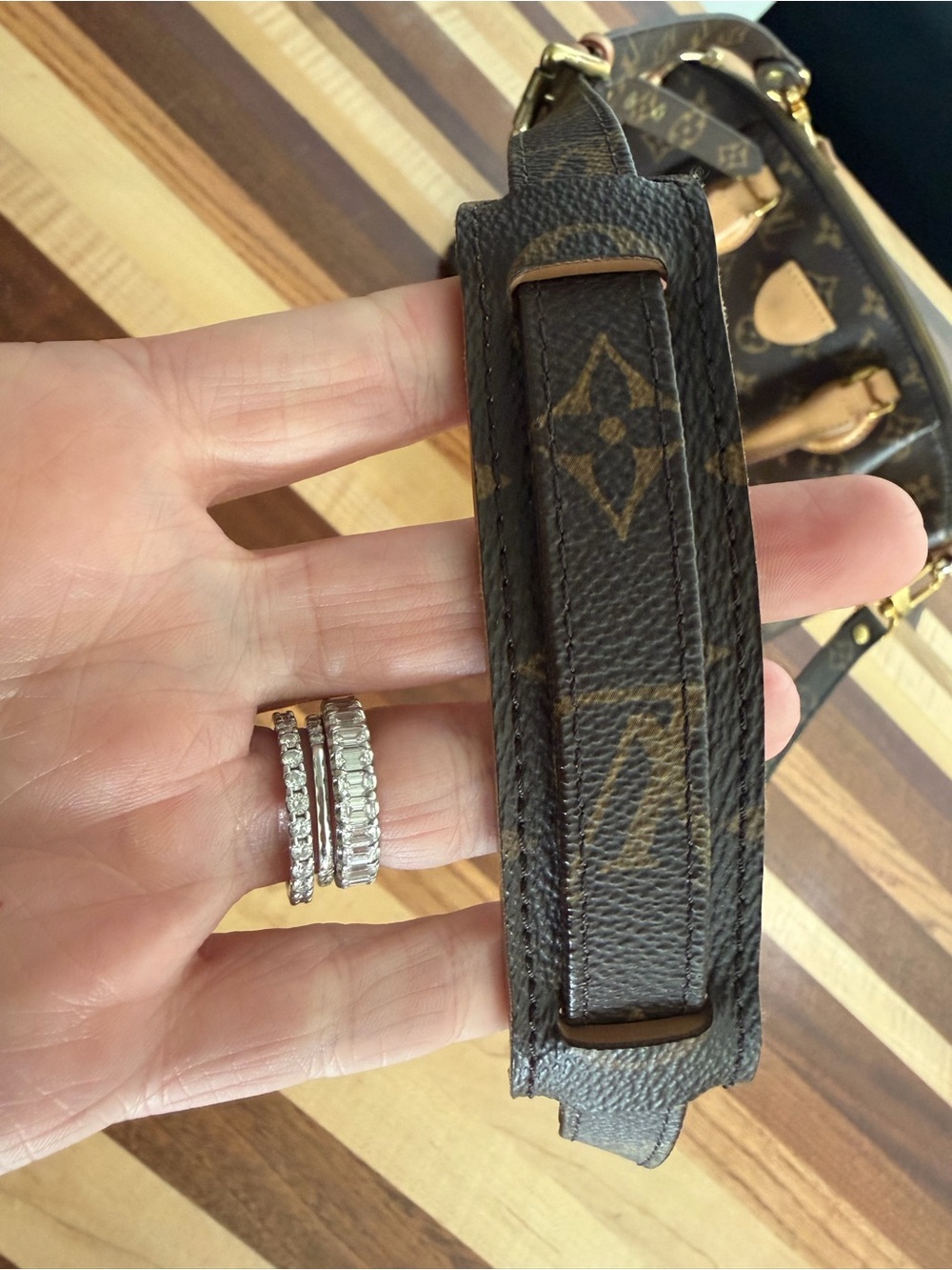 Louis Vuitton Rivoli Monogram Coated Canvas Brown and Tan - Picture 3 of 16
